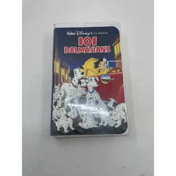 Disney VHS 101 Dalmatians 1992 Classic Animated Film Clamshell - Picture 1 of 8